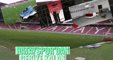 Depremin ardından Hatayspor'da hüzün var! Yeni Hatay Stadı'nın son hali...