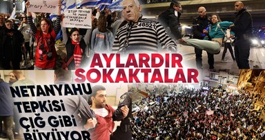 İsrail'de Netanyahu hükümetinin politikalarına karşı kitlesel gösteriler 11. haftasında devam ediyor