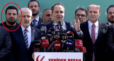 Yeniden Refah Partisi lideri Fatih Erbakan ittifak kararını açıklarken gözler orada bulunan Davut Güloğlu'na çevrildi