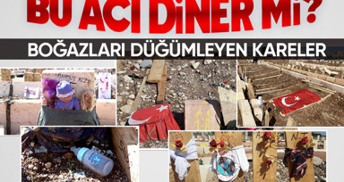 Depremin ardından Adıyaman'dan yürek yakan kareler
