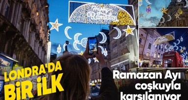 İngiliz medyası Londa'nın Piccadily Caddesi'ndeki Ramazan süslemelerini konuşuyor