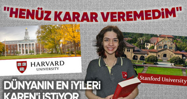 Harvard ve Stanford dahil en iyi üniversiteler onu istiyor! Dünyanın en parlak 100 öğrencilerinden biri olan Gül Karen Aça: Henüz karar veremedim