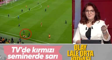 Galatasaraylı Mertens ile Emre Akbaba arasındaki pozisyona kırmızı demişti! Olay Lale Orta iddiası...