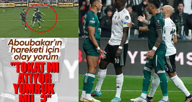 Beşiktaş-Giresunspor maçında Aboubakar'ın yaptığı hareket kırmızı kart mı? "Tokat mı yumruk mu...?