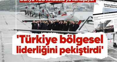 Dünya TCG Anadolu'yu konuşuyor! Dünyanın ilk muharip drone taşıyan gemisi
