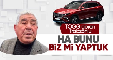 TOGG gören Trabzonlu vatandaş: Ha bunu biz mi yaptuk?