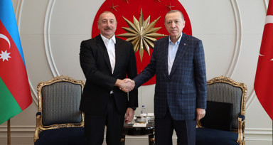 Cumhurbaşkanı Erdoğan, Azerbaycan Cumhurbaşkanı Aliyev ile görüştü