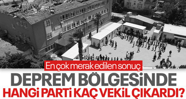 En çok o iller merak ediliyordu? Depremden etkilenen illerde hangi parti kaç vekil çıkardı?
