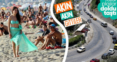 Turizmin merkezlerinde bayram yoğunluğu! Yollar, plajlar doldu taştı