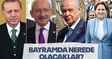 Cumhurbaşkanı Erdoğan ve siyasi liderlerin bayram programı belli oldu