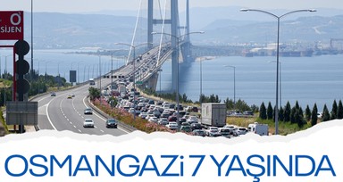 Dünyanın en büyüklerinden! Osmangazi Köprüsü bugün 7 yaşında!