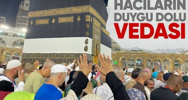 Hacıların Kabe'ye duygu dolu vedası