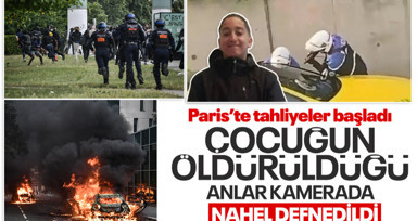 Fransa 17 yaşındaki çocuğun polis tarafından öldürülmesi ile ayağa kalktı! Öldürüldüğü anın görüntüleri çıktı! Paris'te tahliyeler başladı