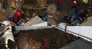 Giresun'da fabrikada göçük! Toprak altında kalan işçi için çalışmalar devam ediyor