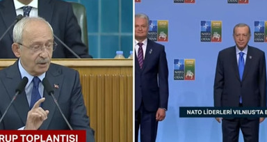 Son dakika... Kemal Kılıçdaroğlu, partisinin grup toplantısında konuşurken Cumhurbaşkanı Erdoğan NATO Zirvesi'nde!