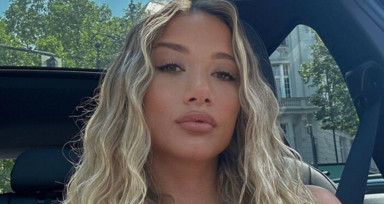 Aleyna Kalaycıoğlu'ndan şoför koltuğunda nefes kesen pozlar