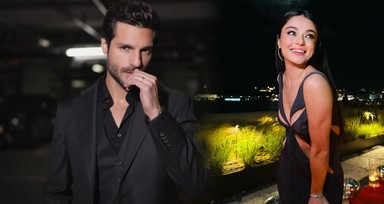 Ayça Ayşin Turan ve Serkan Çayoğlu'ndan sette ilk poz! Turan ve Çayoğlu'nun başrolü paylaştığı dizinin çekimleri başladı