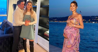 Nazlı Sabancı Hacı Sabancı çiftinden ilk aile pozu! Arzu Alara'nın yüzünü göstermediler