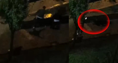 Adamı dövüp fotoğrafını çekti sonra kavgaya kaldığı yerden devam etti!