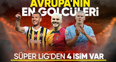 Galatasaraylı Icardi ve Fenerbahçeli Dzeko damga vurdu! Avrupa'nın en golcü 20 futbolcusu...