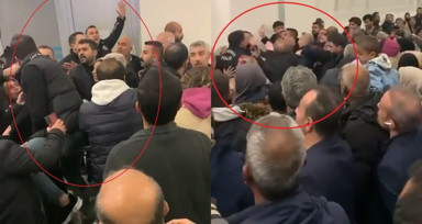 Diyarbakır'da umreden dönen kafilenin yakınları izinsiz bölgeye geçti, arbede çıktı