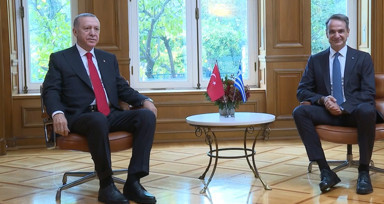 Cumhurbaşkanı Erdoğan ile Miçotakis Atina'da buluştu! Basına kapalı görüşme