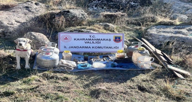 Kahramanmaraş'ta PKK'ya yönelik operasyonda yaşam malzemeleri ele geçirildi