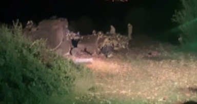 Gaziantep'te düşen helikopterden ilk görüntüler
