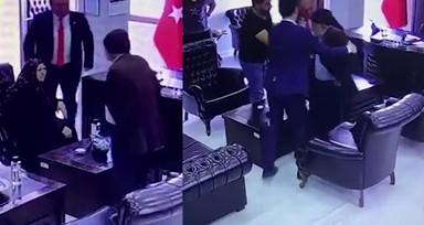 CHP'li Belediye Başkanı Demirhan Elçin makamında 85 yaşındaki adamı tartakladı