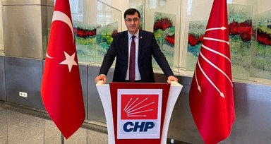 CHP Kütahya Belediye Başkan adayı Eyüp Kahveci seçmene böyle seslendi; sol elinde 6 oku kapat bas mührü