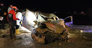 Adıyaman'da polis memurunun hayatını kaybettiği kaza kameralarda