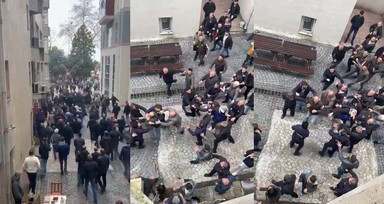 CHP Hopa seçim bürosunda yumruklu kavga!