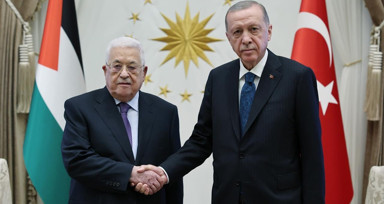 Cumhurbaşkanı Erdoğan Mahmud Abbas'ı kabul etti