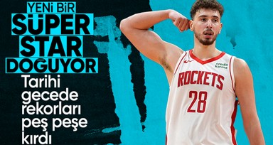 Alperen Şengün'den tarihi performans! 45 sayı attı rekorları kırdı