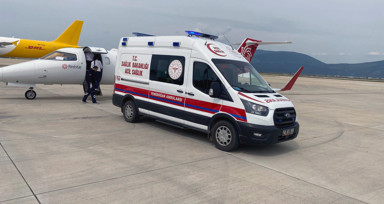 2 günlük bebek Hava Ambulans Uçak ile İstanbul’a sevk edildi