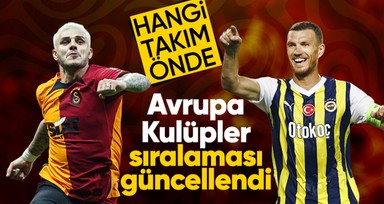 Fenerbahçe ve Galatasaray Avrupa'da ilk 20'de! Hangisi önde?