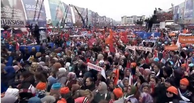 AK Parti'nin Büyük Ankara Mitingi'nde 200 bin kişi katıldı