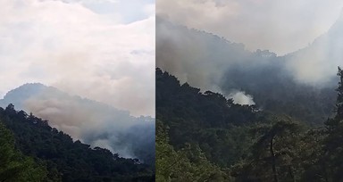 Kemer’de orman yangını