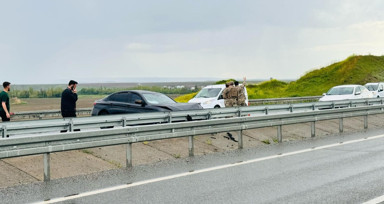 Yağmur kazaya neden oldu