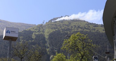 Uludağ eteklerinde çıkan yangın söndürüldü