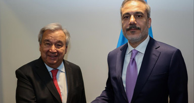 Dışişleri Bakanı Hakan Fidan BM Genel Sekreteri Antonio Guterres ile görüştü