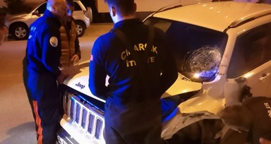 Yalova’da cipin motosikletle çarpıştığı kazada 1 kişi yaralandı
