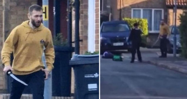 Londra'da kılıçlı saldırgan dehşet saçtı