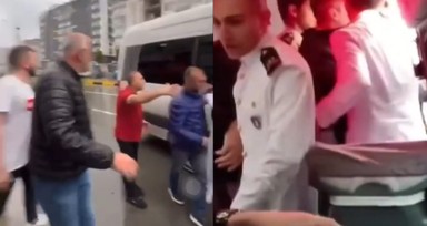 Minibüs şoförleri özel servis kiralayan üniversite öğrencilerine kızdı, yol keserek darp etti