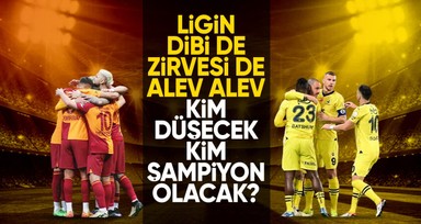 G.Saray mı? F.Bahçe mi? Şampiyon kim olacak? Ligden kimler düşecek?