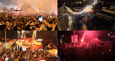 Türkiye'nin dört bir yanında yaşayan vatandaşlar, Galatasaray'ın şampiyonluğunu kutladı