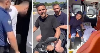 Kadıköy'de ambulansın önünü kesen magandalar yakalandı