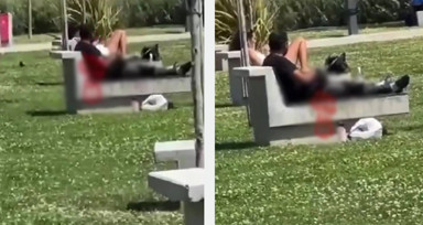 İzmir'de mide bulandıran görüntü! Bankta oturan kadına bakarak kendini tatmin ettiği anlar kamerada