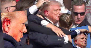 Eski ABD Başkanı Trump'a miting sırasında saldırı girişimi kamerada! Sağlık durumu nasıl?