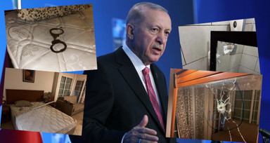 Seneler geçse de izler yerli yerinde! Cumhurbaşkanı Erdoğan'ın FETÖ'cü askerler tarafından basılan odasından özel görüntüler